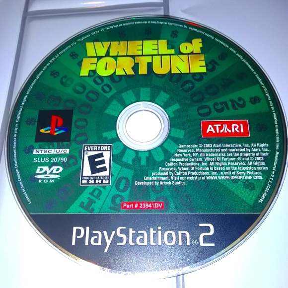 PS2 Wheel Of Fortune Playstation 2 Video Game Disc - Picture 1 of 3